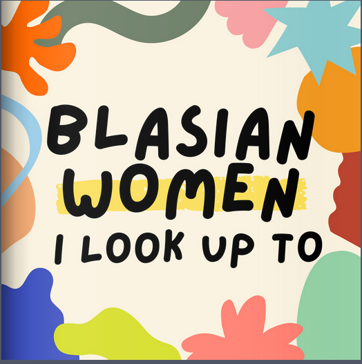 zine cover: title in handwriting font framed by colorful shapes
