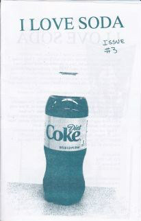 zine cover: photo of a bottle of Diet Coke