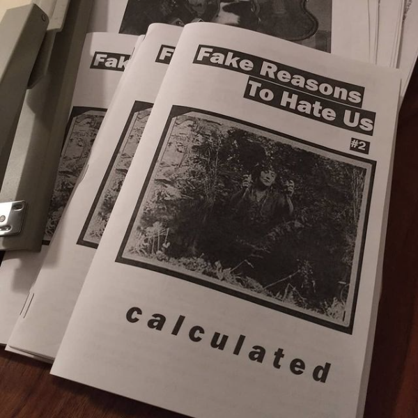 photo of zines in a pile: Margaret Meadish looking photo