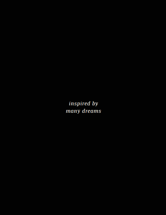 zine cover: black with small, white, centered title