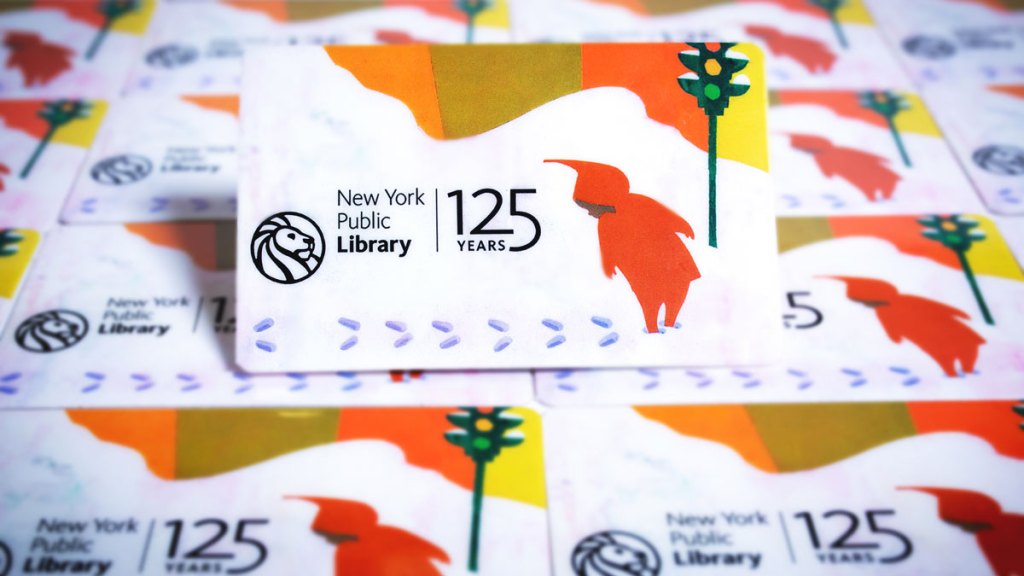 New York Public Library Card with the Snowy Day on it