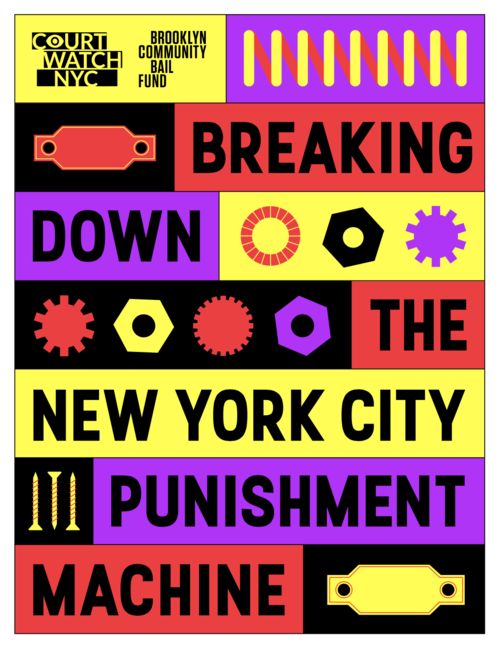 zine cover: title in alternating colored boxes that are slightly askew
