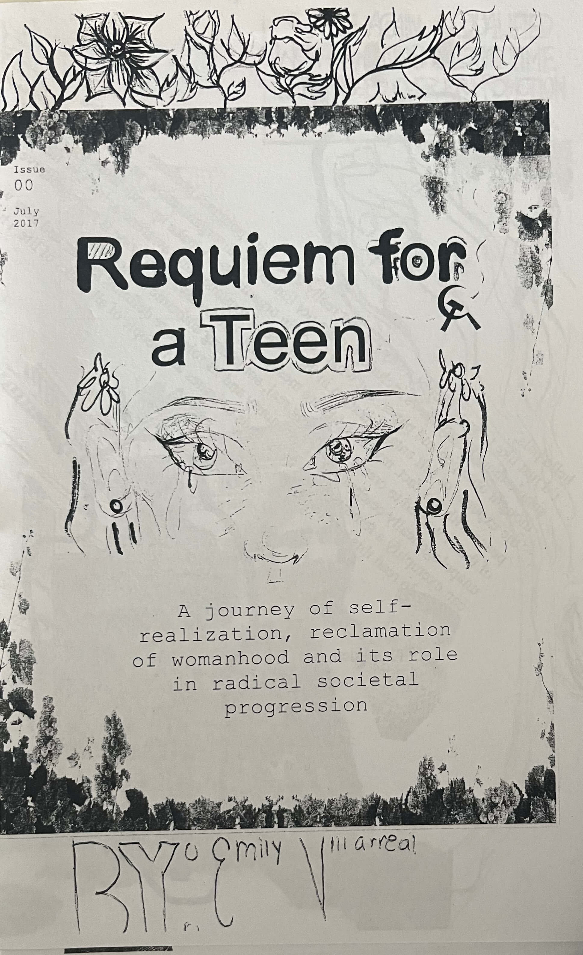 cover of zine "requiem for a teen"