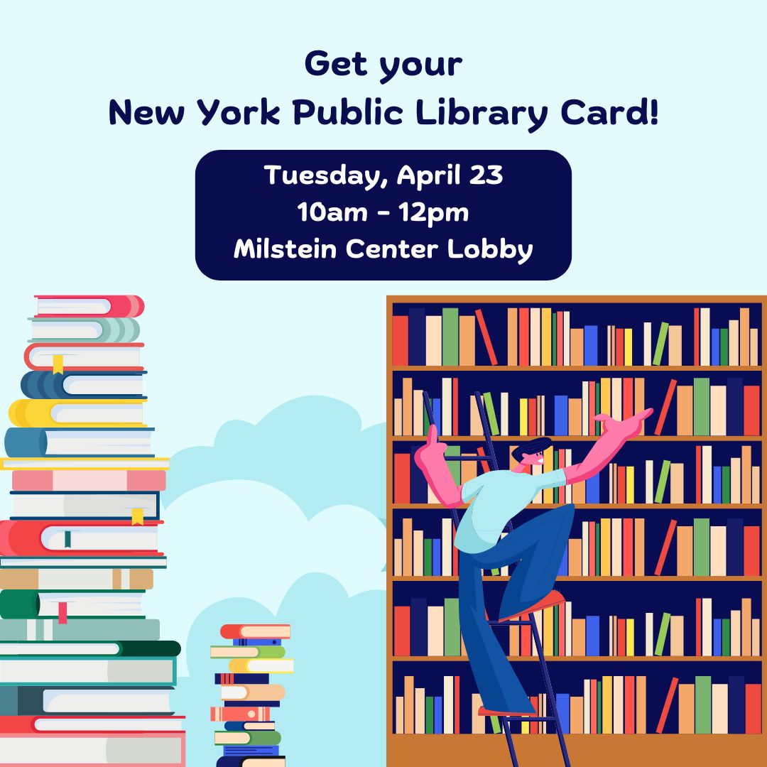 Promo image for NYPL card sign up