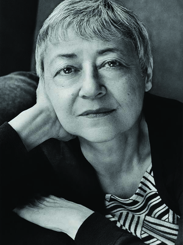 Black and white portrait of author Sigrid Nunez