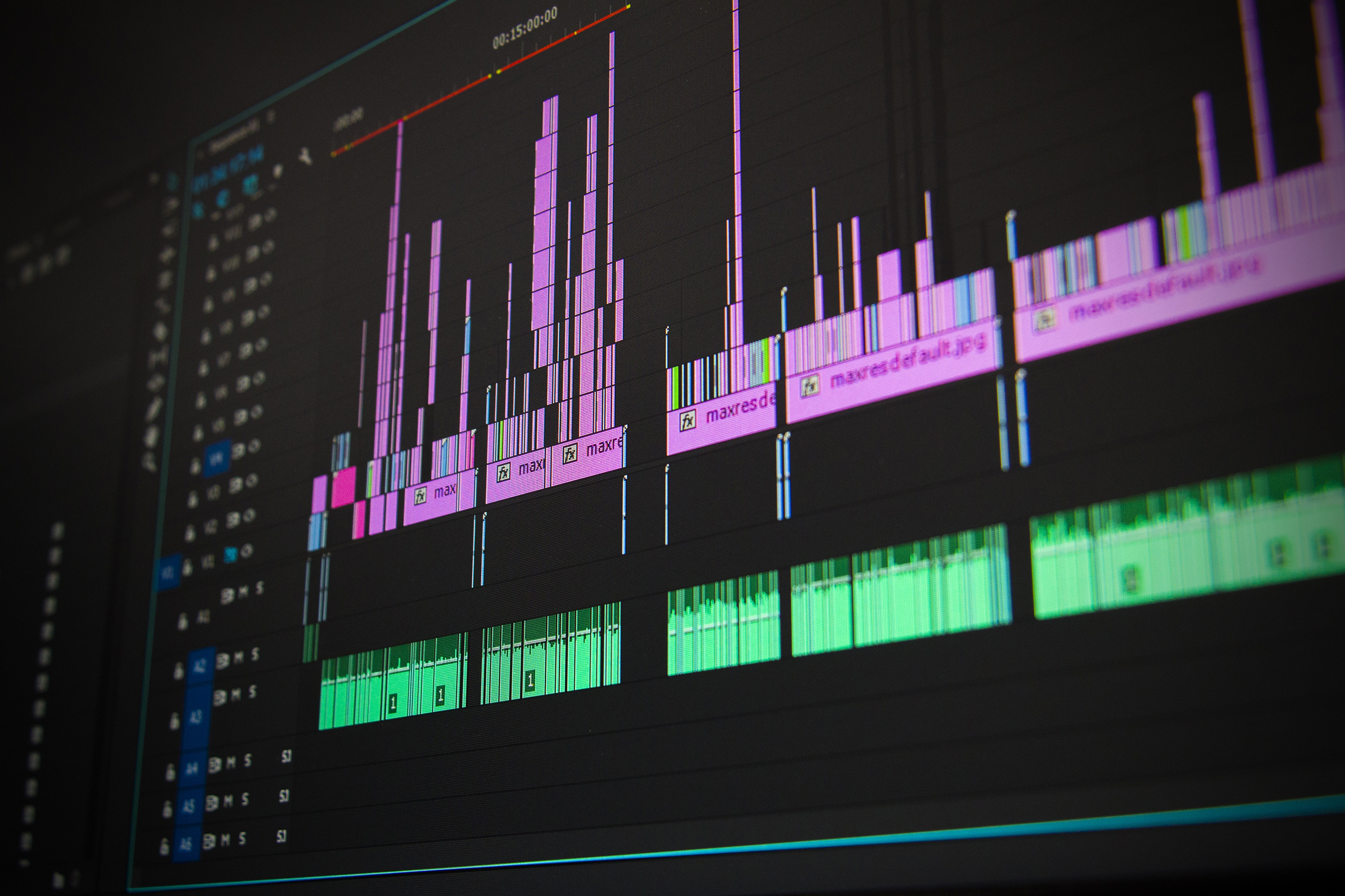 Adobe Premiere Pro timeline interface