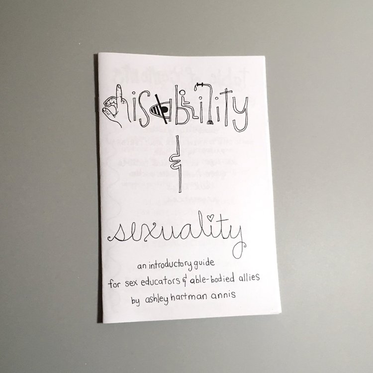 photo of zine: Disability & Sexuality