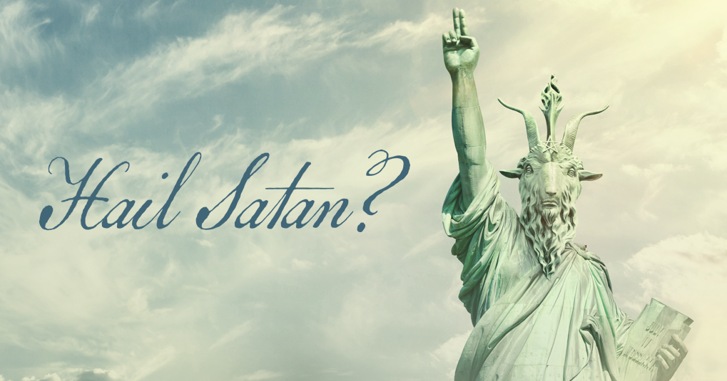 Statue of Liberty with goat head